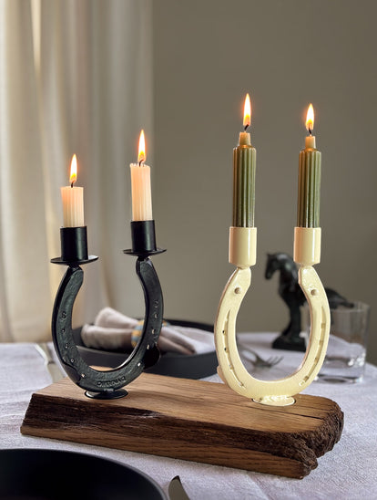 Baukasten Modul - Kerzenständer Hufeisen Duo #1