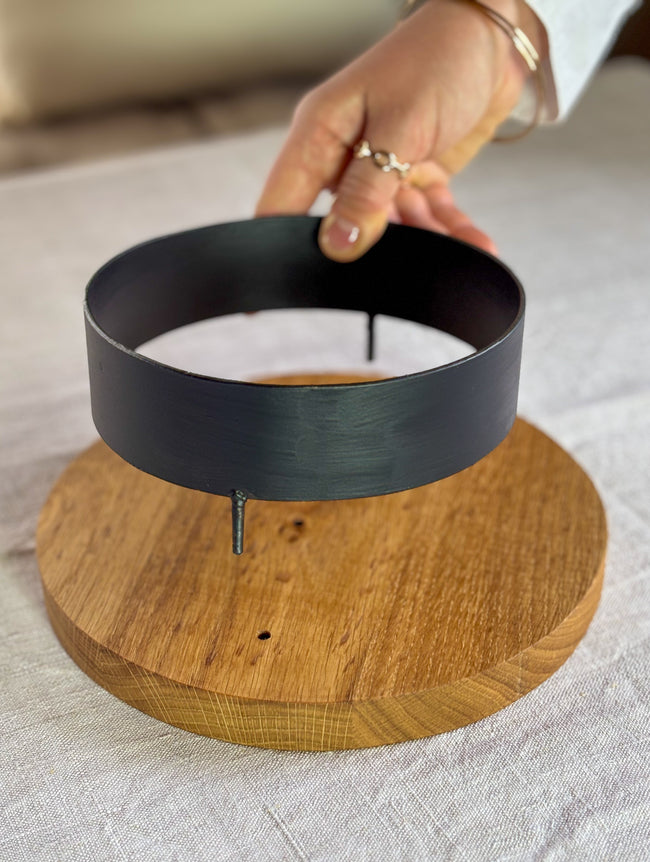 Dekotablett Iron & Wood